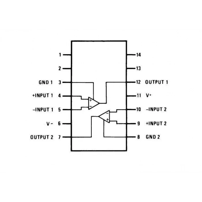 LM319N DIP-14 11.5mA Komparatör Entegresi