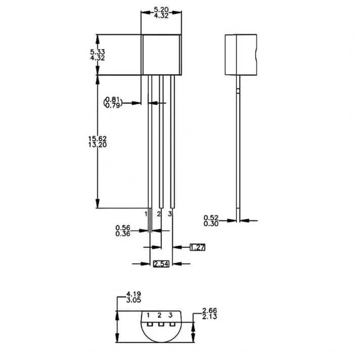 LM336Z25 2.5V 10mA Programlanabilir Şant Regülatörü To-92-3
