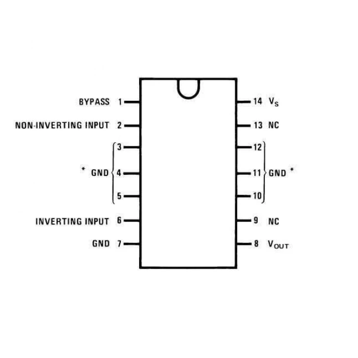 LM380N DIP-14 Amplifikatör Ses Entegresi