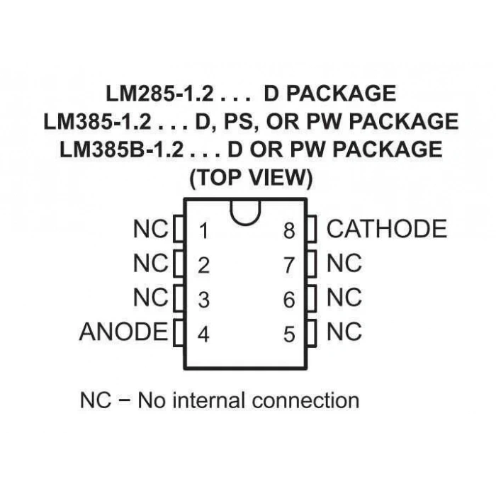 LM385 1.2 SOIC-8 Voltaj Referans Entegresi