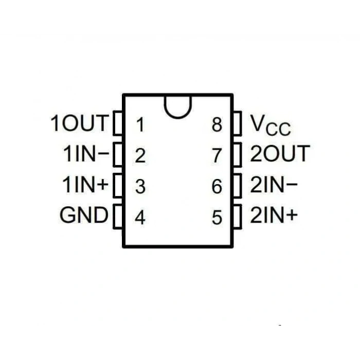 LM393 SOIC-8 SMD Komparatör Entegresi