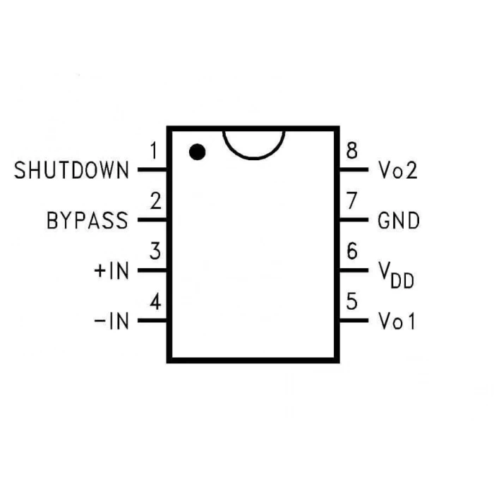 LM4871MX/NOPB 3W Ses ve Güç Amplifikatör Entegresi