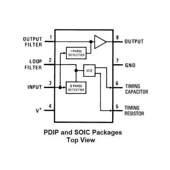 LM567CN DIP-8 Codec Entegresi