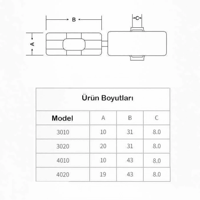 LMC 4010 Kablo Etiket Kutusu Su Geçirmez