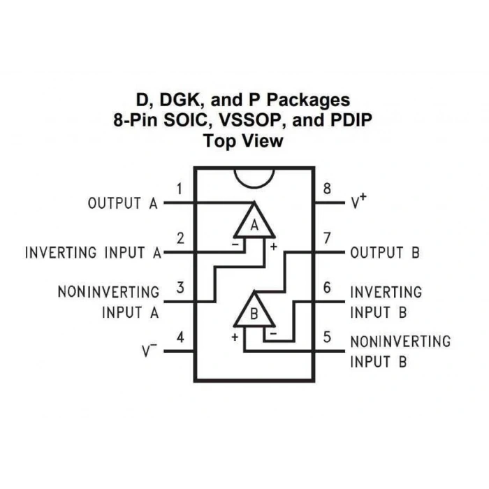 LMC6482 DIP-8 OpAmp Entegresi