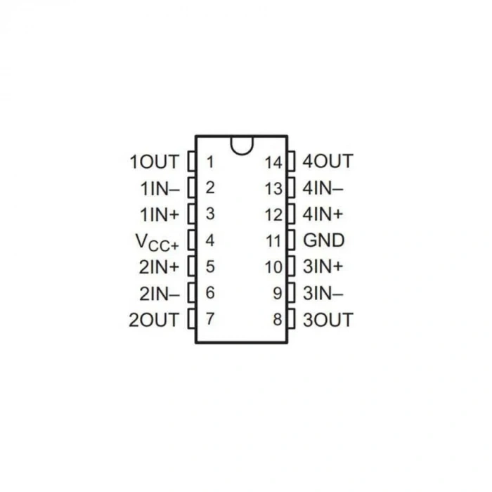 LMV324M SOIC-14 SMD OpAmp Entegresi