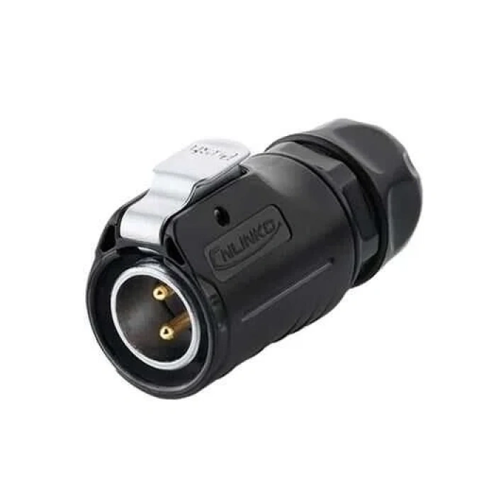 LP-20-C02PE-01-022 2-Pin Su Geçirmez Konnektör - Erkek