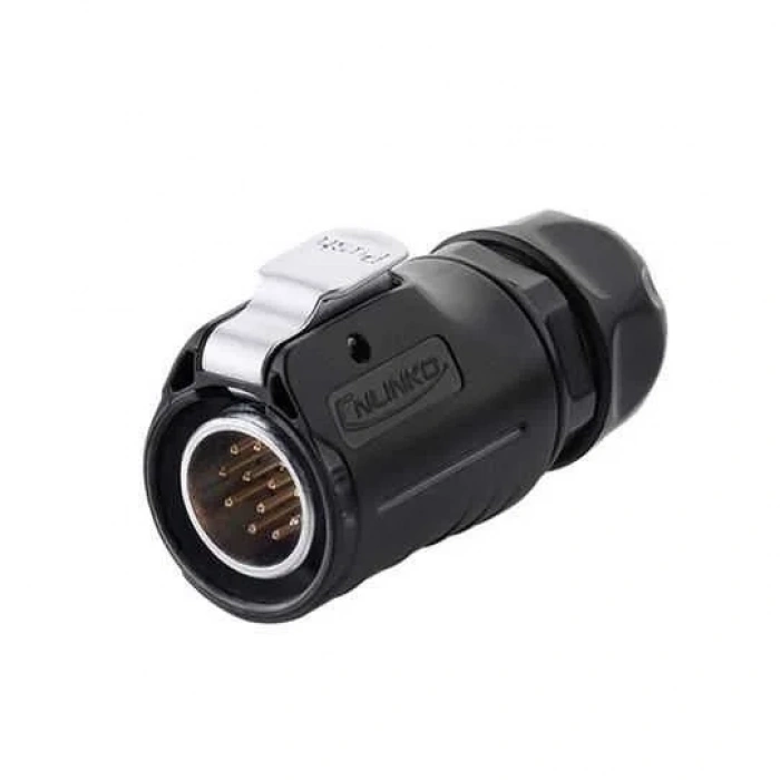 LP-20-C12PE-01-022 12-Pin Su Geçirmez Konnektör - Erkek