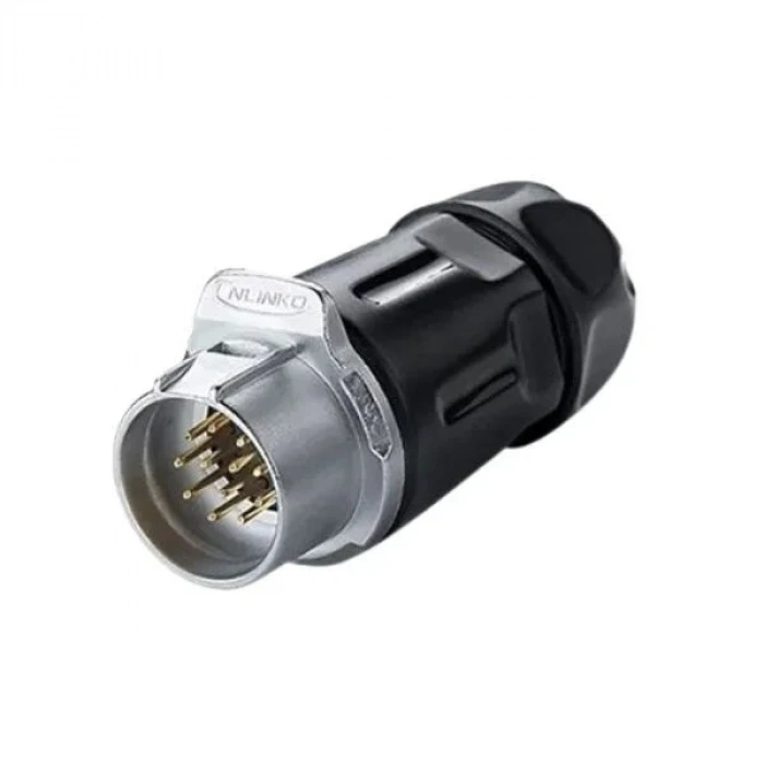 LP-20-C12PP-01-001 12-Pin Su Geçirmez Konnektör - Erkek