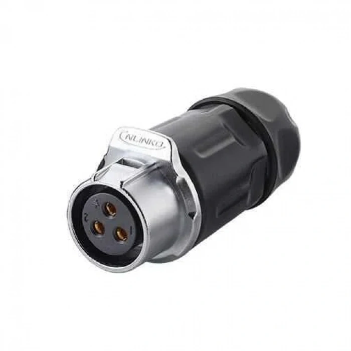 LP-20-J03PP-01-001 3-Pin Su Geçirmez Konnektör - Dişi