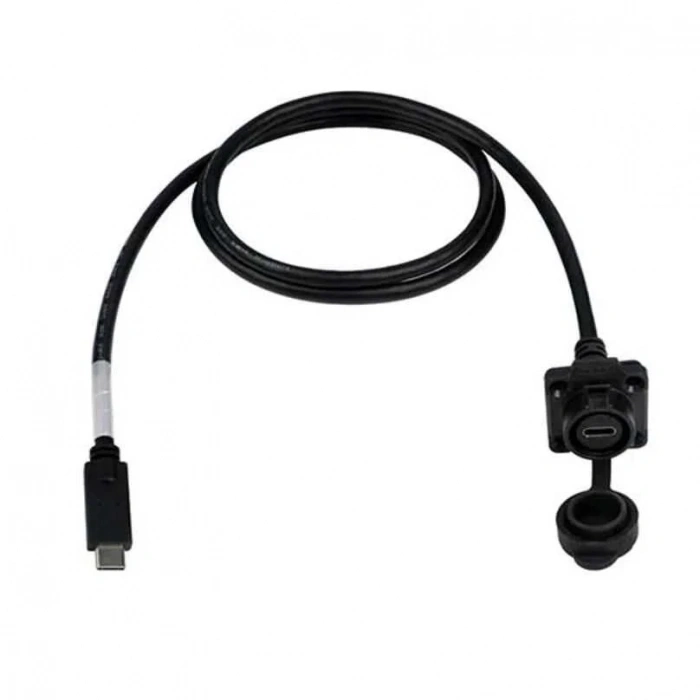 LP16-TYPEC-MP-FS-1M-002 Su Geçirmez Type C 3.1 Dişi Panel Tip Konnektör - 1M Kablo