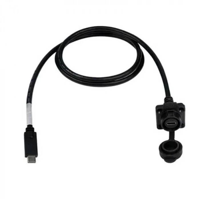 LP16-TYPEC-MP-FS-2M-002 Su Geçirmez Type C 3.1 Dişi Panel Tip Konnektör - 2M Kablo