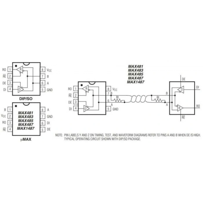 MAX1487 SMD SO8 Entegre