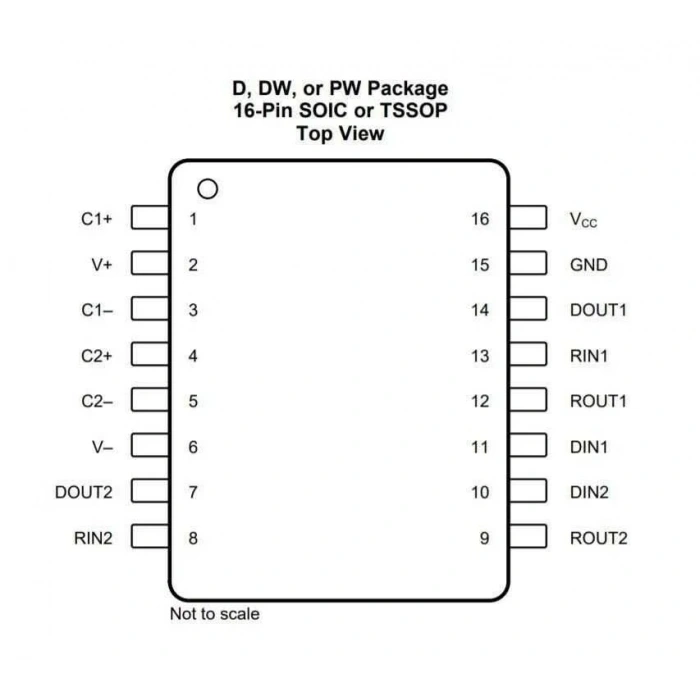 MAX202 SMD SO16 Entegre