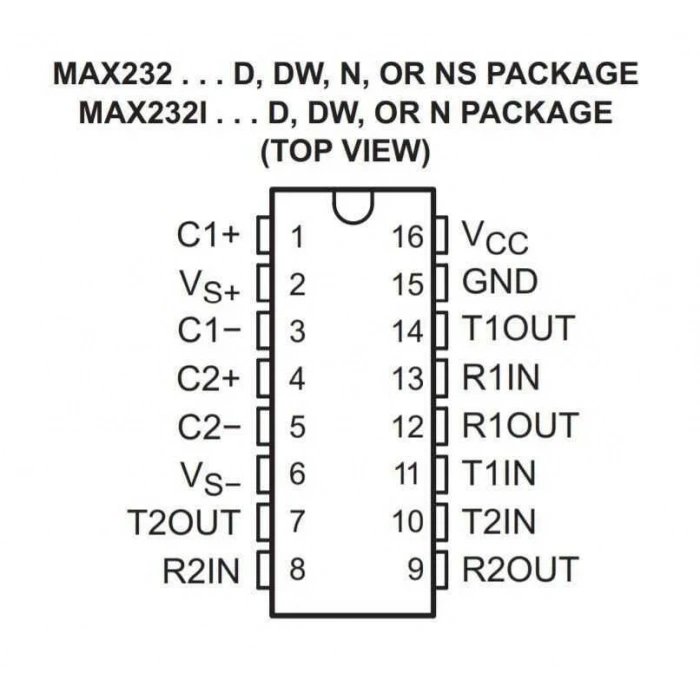 MAX232 SMD SO16 Entegre