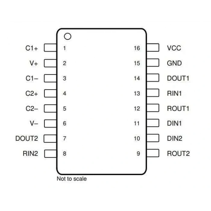 MAX3232CSE SOIC-16 SMD RS Seri Protokol Entegresi