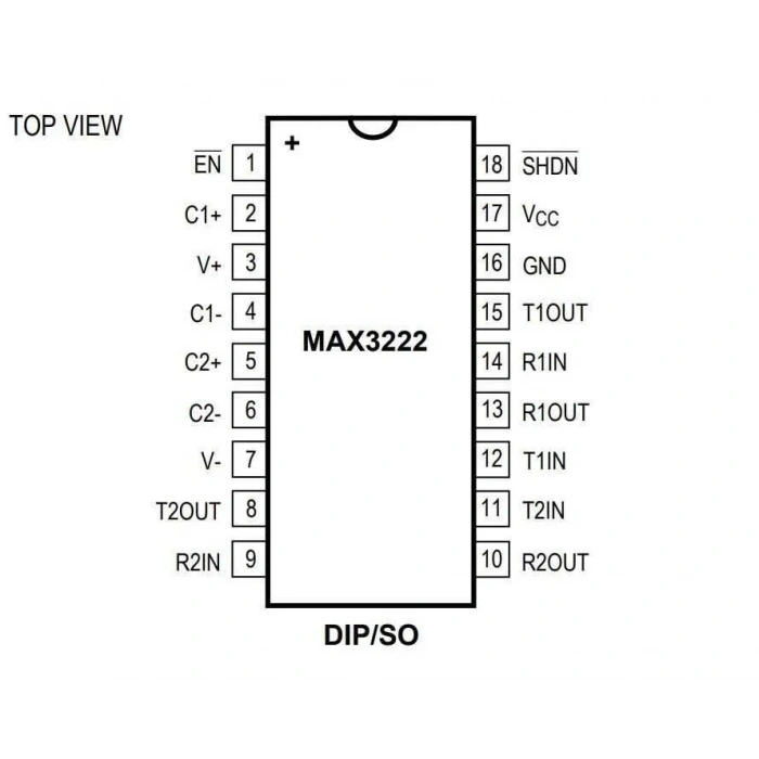 MAX3232ESE+ SOIC-16 SMD Entegre