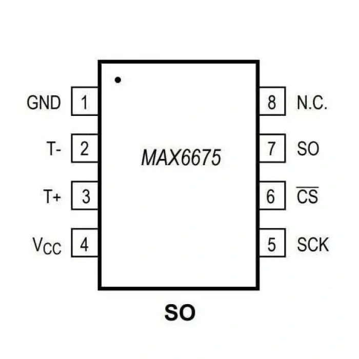 MAX6675 Smd Sıcaklık Sensör Entegresi Soic-8