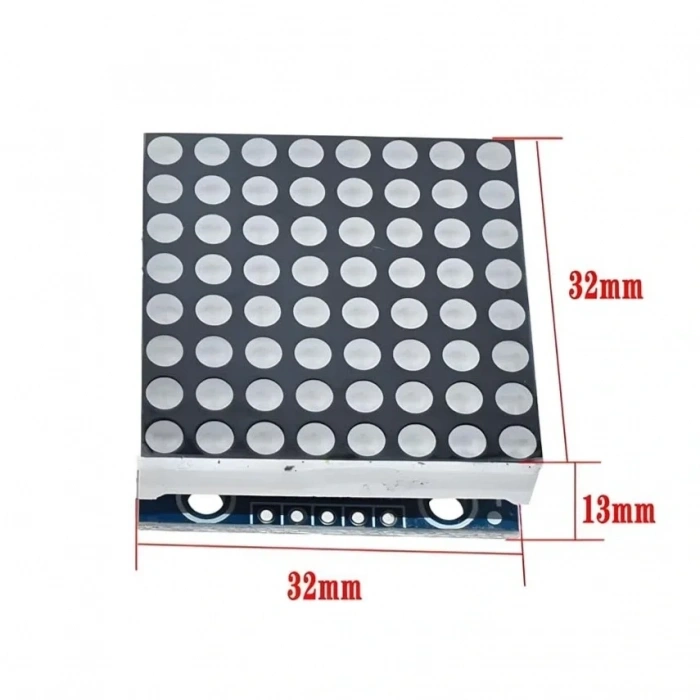 MAX7219 8x8 Dot Matrix Kartı - Peşpeşe Takılabilir