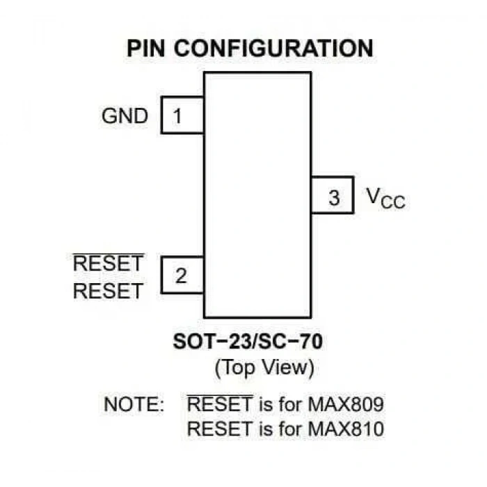MAX809SN293D3T1G SOT-23-3 2.93V Güç Kaynağı Destek Entegresi