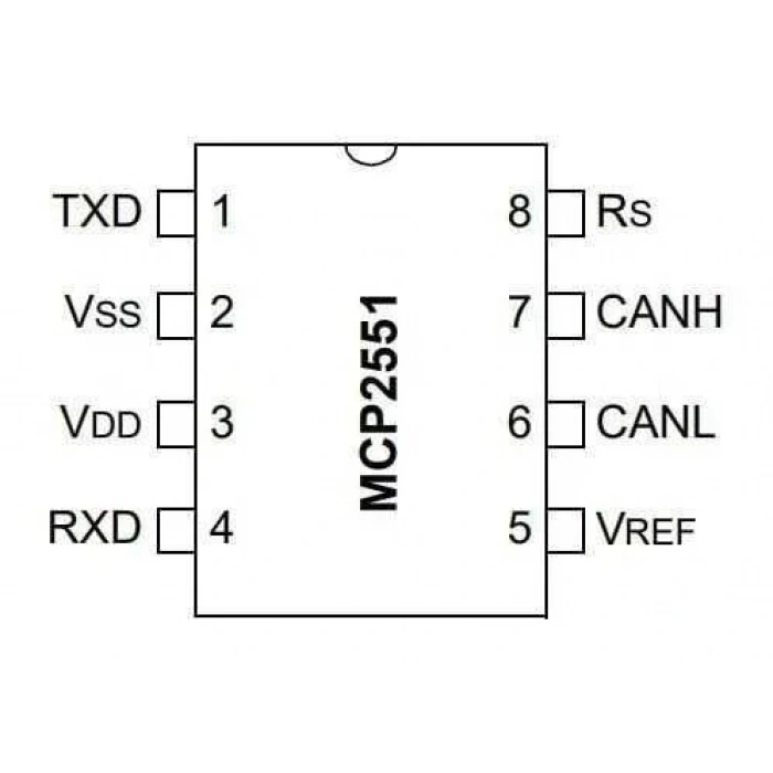 MCP2551-I/SN SOIC-8 Smd CAN Bus Entegresi