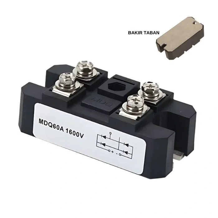 MDQ60-16 60A 1600V Tek Faz Köprü Diyot