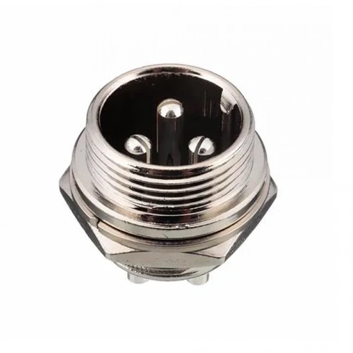 Mike Konnektör 3-Pin 16mm - Erkek