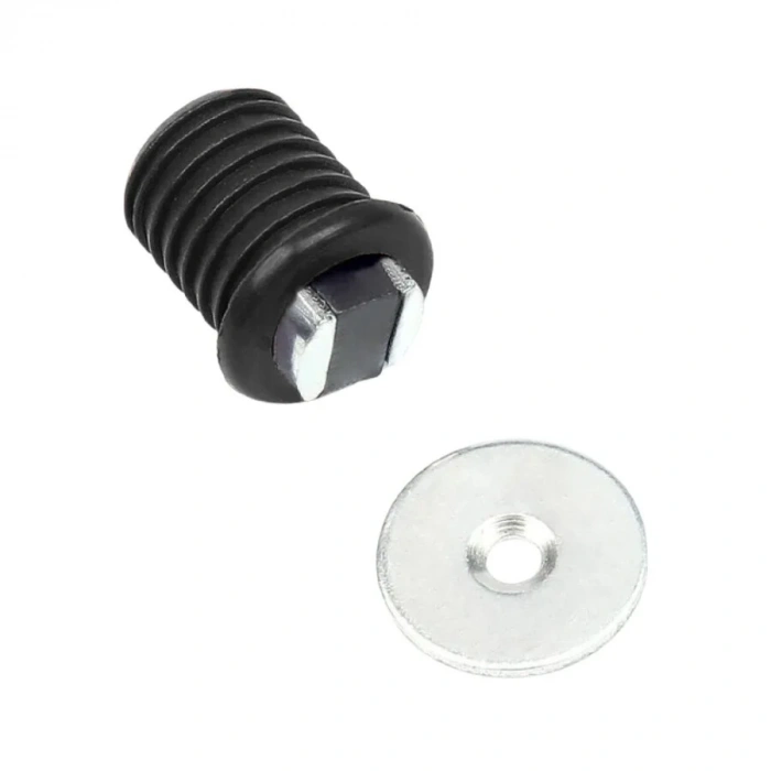 Mıknatıslı Plastik Mobilya Kapak Kilidi 14mm - Siyah