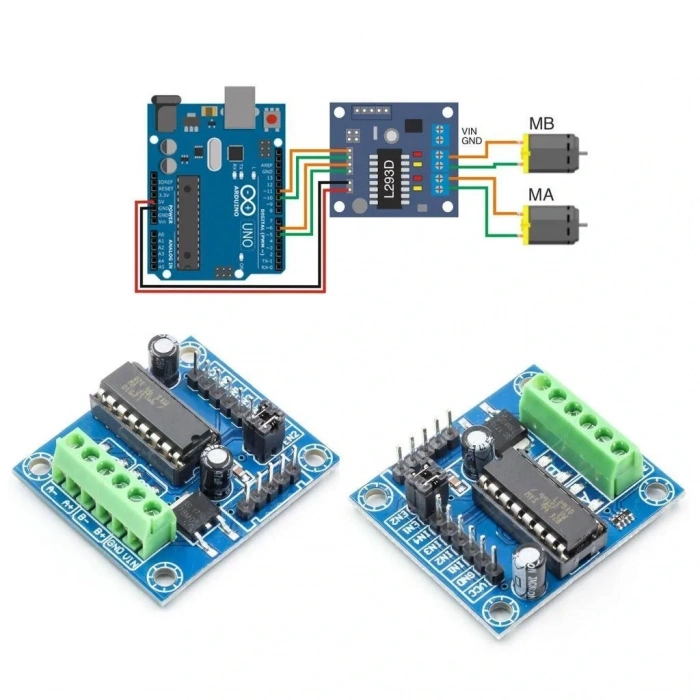Mini 4 Kanal L293D Motor Sürücü Kartı