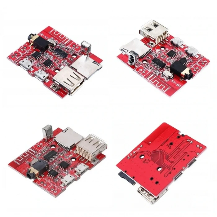 MP3 Kumandalı Bluetooth Amfi Modülü SD Kart + USB