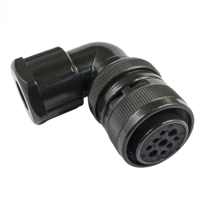 MS-3108A 9-Pin 20-18 Dirsek Tip Su Geçirmez Konnektör