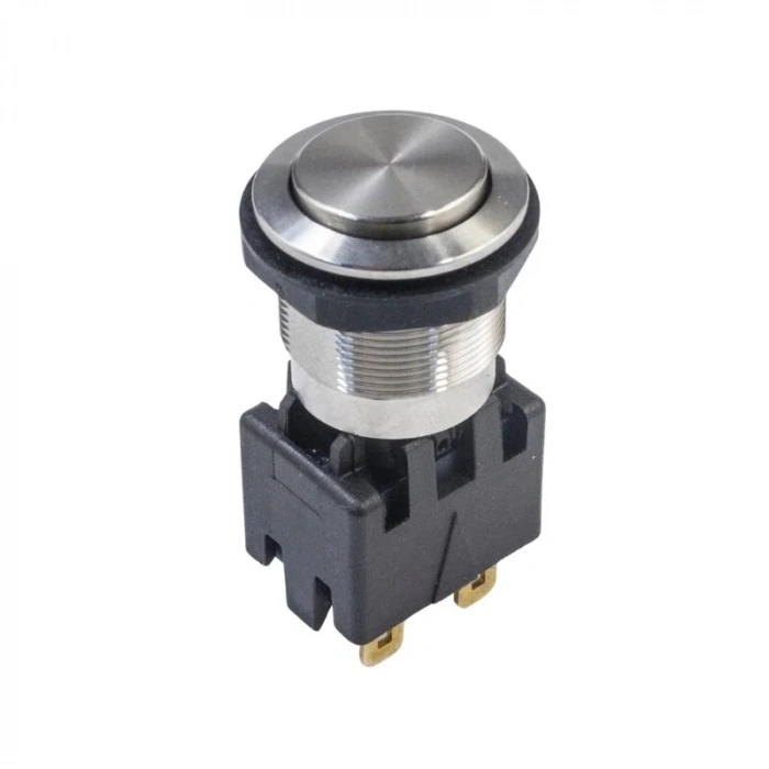 MSM19 19mm Çıkık Anahtarlı Metal Buton