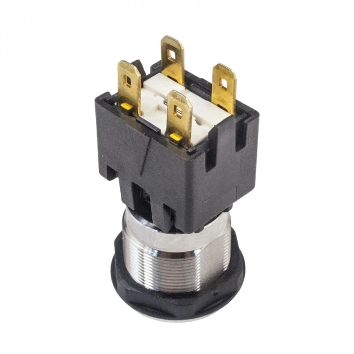 MSM19 19mm Çıkık Anahtarlı Metal Buton