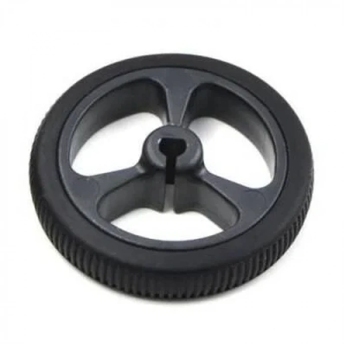 N20 Motor Uyumlu Tekerlek 34mm Siyah