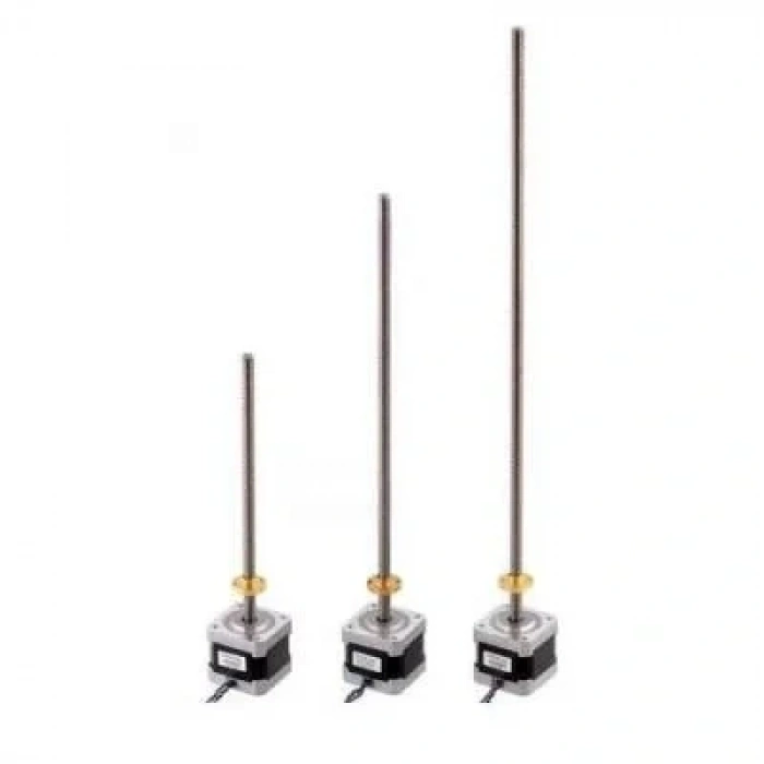 NEMA 17 18 cm Vidalı Milli Bipolar. 200 Adım. 42×38mm. 2.8V Step Motor - SY42STH38-1684A