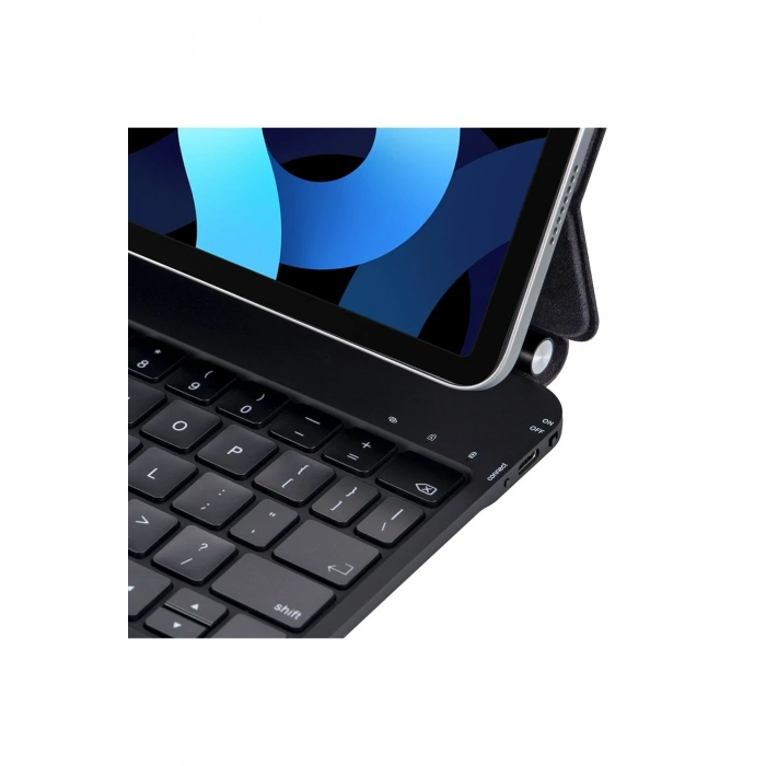 Newface iPad Pro 12.9 (2022) Kılıf X9 Magic Manyetik Klavyeli Tablet Kılıfı - Siyah