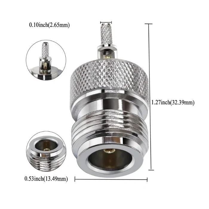 NK-1.5 N-Tip Dişi Coaxial Konnektör