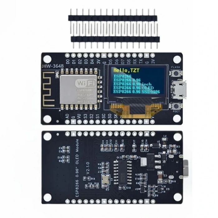 NodeMCU ESP8266 0.96 Inch OLED Wifi Geliştirme Modülü Micro USB