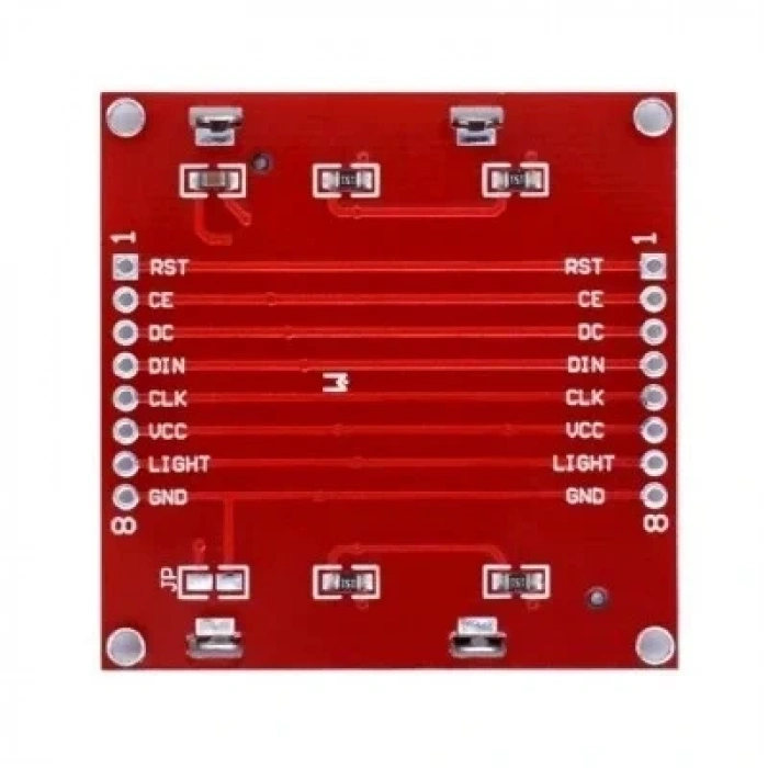Nokia 5110 LCD Ekran - Kırmızı PCB