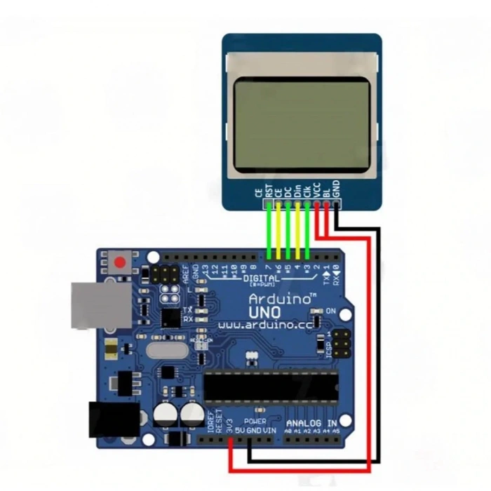 Nokia 5110 LCD Ekran Mavi