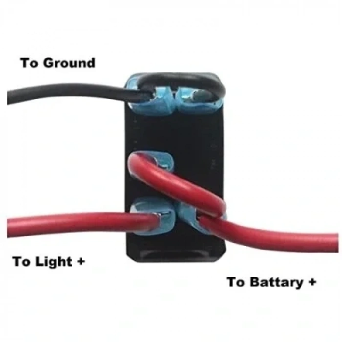 ON-OFF Mavi Işıklı Anahtar 5-Pin 12V-24V