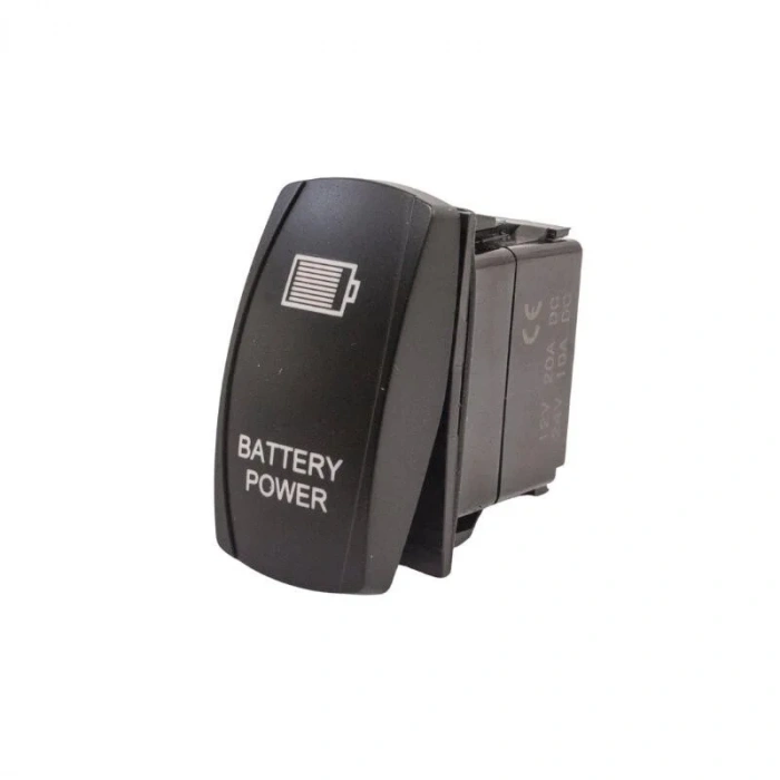 ON-OFF Mavi Işıklı Anahtar 5-Pin 12V-24V - Battery Power
