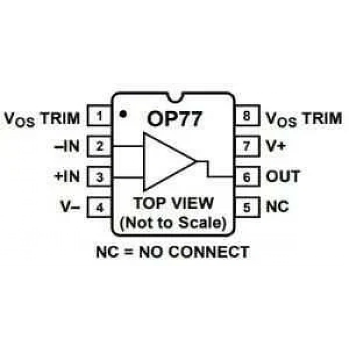 OP77 DIP-8 Ofset Voltaj İşlemsel Amplifikatör