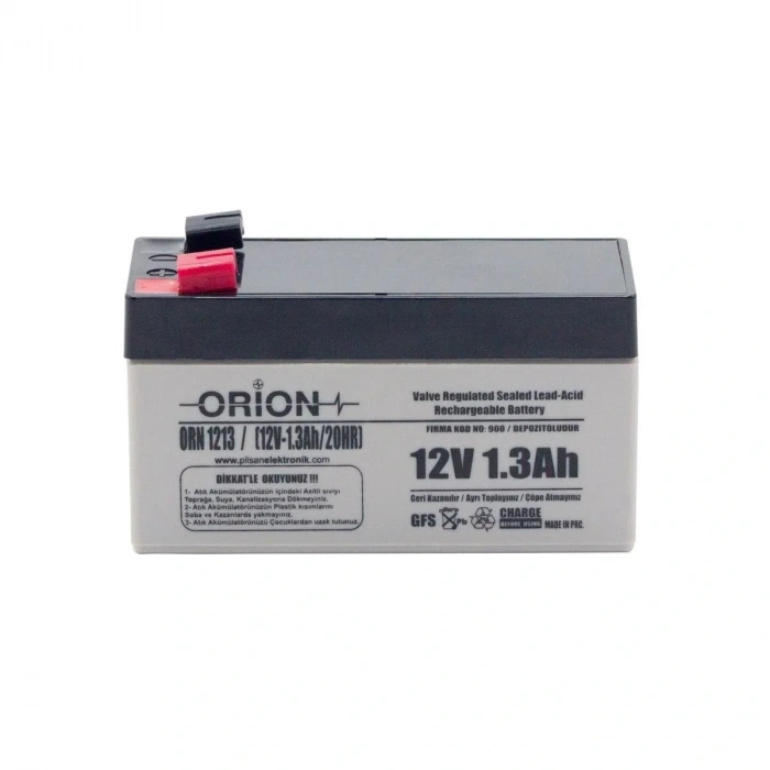 Orion 12V 1.3Ah Bakımsız Kuru Akü