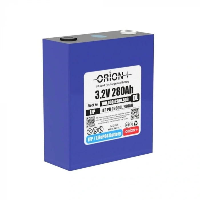Orion LiFePO4 3.2V 280DL 280AH Prizmatik Pil