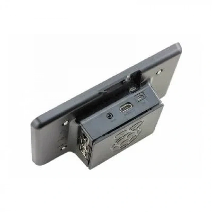 Orjinal Raspberry Pi 7 Inch Dokunmatik Ekran Koruyucu Kasa - Siyah
