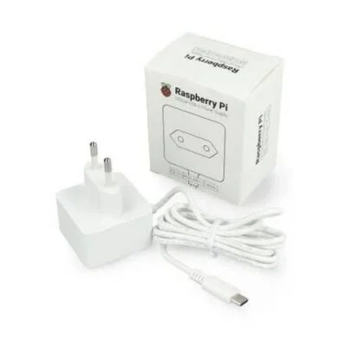 Orjinal Raspberry Pi Adaptör 5V 3A - Beyaz
