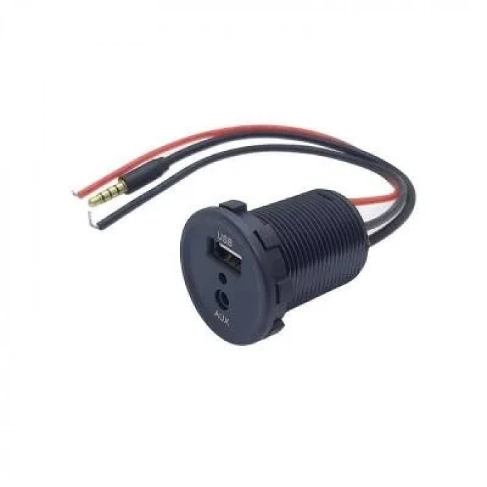 Pano Tipi Aux USB Girişi (Araç Motorsiklet Uyumlu)