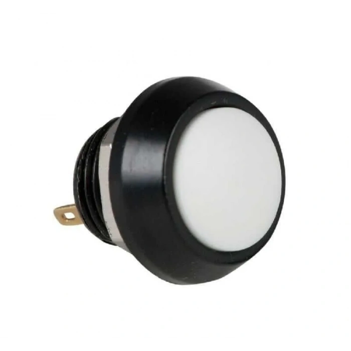 PBS-33B 12mm Push Buton - Beyaz
