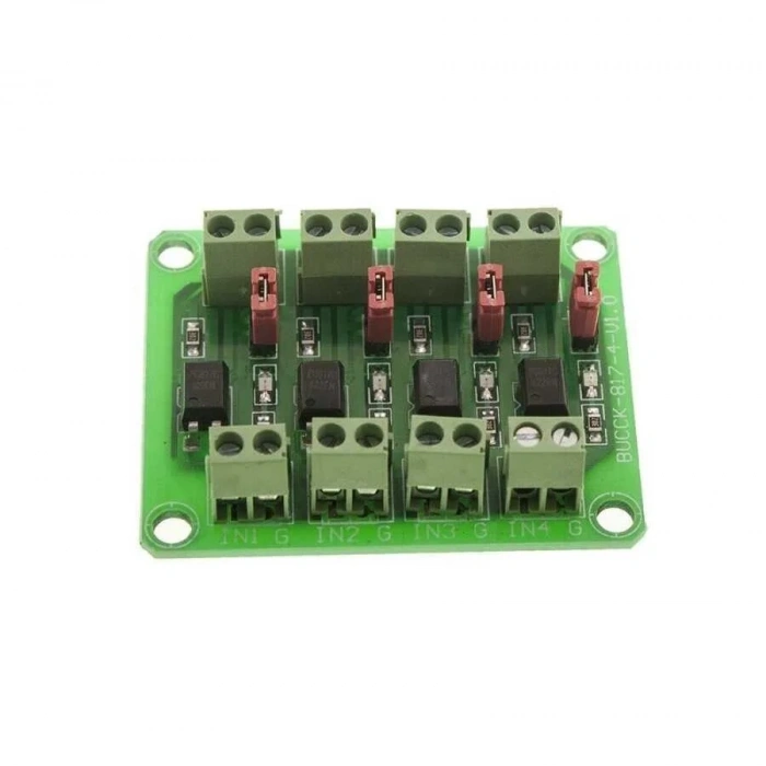 PC817 4 Kanal Optokuplör İzolasyon Modülü